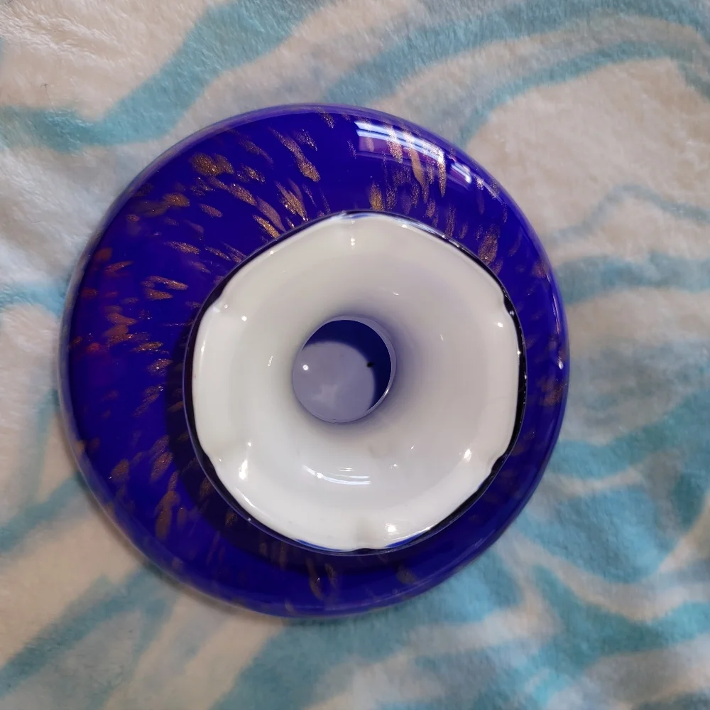 Vase Cobalt Blue and Gold